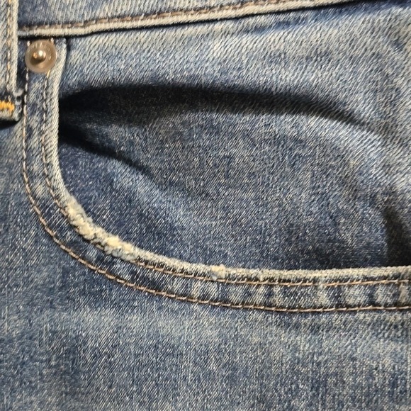 Everlane The Curvy Cheeky Straight‎ Jean Medium Wash Raw Hem 29x28.5" Inseam - Picture 3 of 13